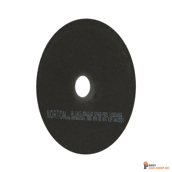 nortonschleifmittel/NORTON_schleifmittel_69936631641 Flat cutting off wheel Non-Reinforced Cut-Off-Norton NRCO-200x2x32-57A60PB25_189334